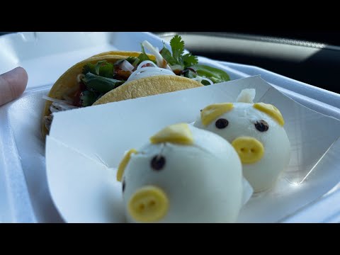 Pho Tacos & Piggy Red Bean Buns at Ragin’ Pot - Fuditown - Oxnard, CA - Ventura County video thumbnail